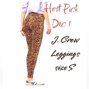 JCrew High-Rise Weekend Leggings Cheetah Animal print Size S NWT pants